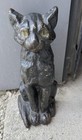 Antique 1920s National Foundry Cast Iron Black Cat Doorstop