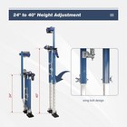 24-40 Inch Drywall Stilts Aluminum Tool Stilt For Taping Painting Painter Blue