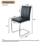 Restaurant Dining Chairs Set Of 4 Faux Leather Metal Frame Dining Room Kitchen