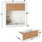 Nightstands Set Of 2  Modern Bedside Table With Drawer And Storage Shelf