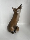 A Vtg Spotless 1475 Copenhagen Dh Denmark Howling Upright Pottery Fox  vulpes 