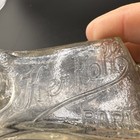 Antique 1908 Kerkoff Paris Embossed Glass Perfume Bottle Empty     