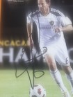  eddie Lewis signed autographed photo card la Galaxy mls soccer coa 