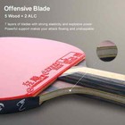 Table Tennis Racket Professional Offensive Ping Pong Racket With Sticky Rubber