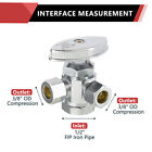 Efield 1 2  Fip   3 8  Od   3 8  Od Compr dual Stop Valve Multi Turn Free Shipping