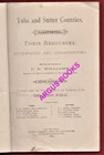 1887 Promotional Pamphlet Yuba And Sutter Counties California Maps