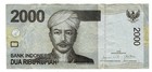 Indonesia 2000 Rupiah 2009 P-148 Indigenous Dancers Dayak Tribal Dance Banknote