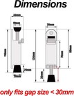 2 Pack Kickdown Door Stop Stainless Steel Easy Door Stopper  Spring Loaded Teles