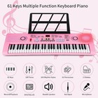 61 Key Portable Digital Electric Piano Keyboard With Microphone And Electronic