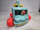 Vintage 1965 Fisher Price No 131 Milk Wagon Wood Pull Toy Complete With 6   