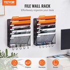 Vevor File Wall Rack Mesh Wall File Holder 2-piece 6 Pocket For Office school