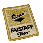 Falstaff Beer Patch   Glass Ashtray  vintage Falstaff Beer Memorabilia 