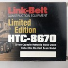 Link-belt Diecast Htc-8670 Limited Edition  302 Series Crane Gray 1 50 Scale