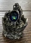 The Damsel And Unicorn 1059 - The Tudor Mint - Pewter Egg Figurine Made In U k 