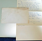 1943 Postmarked Envelope   Pfc Handwritten Letter Hotel James Miami Beach Fl