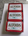 Lot Of 6 Empty Peppermint Altoids Tins Cleaned Free Shipping