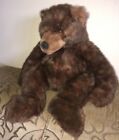 Vintage Russ Berrie Timber Floppy Big Brown Bear 23    Plush Heavy Stuffed Animal