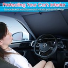 Automatic Retractable Car Windshield Sun Shade Front Windows Roller Uv Protector