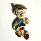 Pinocchio Celluloid Pin Brooch 1940s Walt Disney Wdp Hand Painted 2 75 h