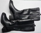 Kensie Naya Black Knee High Boots Sz 8m Manmade 2    Heel Womens