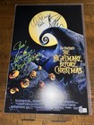 Nightmare Before Christmas 11x17 Signed Movie Poster Elfman  Page And Sarandon