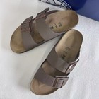New Birkenstock Arizona Mocha Birkibuc Unisex Sandals Narrow 37-41 wide 42-45