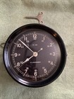 Vintage Bakelite M  Low Ship s Clock - U s  Government Black Dial
