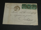 Letter From 1881 With 3 Sage Stamps  From Ch  lons-sur-marne To Orl  ans