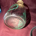 Vtg Stueber s Dairy Wisconsin Glass Milk Bottle Quart Green Letter With Cap