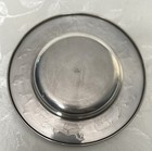 Vtg Napier 7  Baby Bowl     Engraved Animal Rim     Silver Metal     Nursery Keepsake