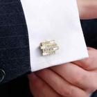 Fashion Men Cufflinks 1 Pair Of Shirt Suit Cuff Links Jewelry Rhinestone Classic