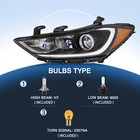 W bulbs For 2017 2018 Hyundai Elantra Projector Headlights Assembly Left   Right