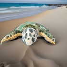 Melissa   Doug Sea Turtle Plush Giant Stuffed Animal 34  Realistic Lifelike Euc