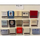 Vintage Advertising Matchbook Lot 15pc Mid Century Hotels Restaurants Banks