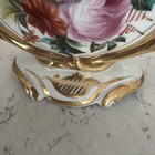 Antique Vieux Paris Cobalt Porcelain Vase Floral Decor 1900