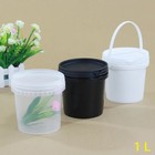 1l Bucket Pail With Lids - Food Grade - Pp Containers   Pack Of 5 
