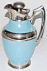 Rare Antique Stanley Ferrostat Thermos Carafe Pitcher 1913 W original Cork Blue