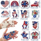 36 Pcs 4th Of July Tree Decorations Patriotic Ornaments For Tree Gnome