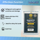 200ct Max Pro Uv Ultra Clear Magnetic Card Holder 75pt For Sleeved Cards