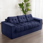 Maxyoyo Corduroy Boneless Couch comfy Sofa Couch With Tufted Cushion   Backrest