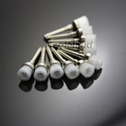 500 Pcs New Dental Nylon Latch Flat Polishing Polisher Prophy Brush Bowl Type