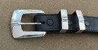Vtg Sterling Silver Clint Orms Silversmiths 4 Pc Belt Buckle Set Kemo Sabe Belt