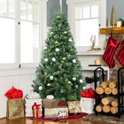 9 Ft Unlit Realistic Green Spruce Artificial Holiday Christmas Tree And Stand