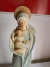 Our Lady Of The Snow Statue Figurine Mary Holding Baby Jesus 12 5  Japan Marked