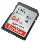 Sandisk 64gb Ultra Class 10 Uhs-i Sd 80mbs Sdhc   Sdxc Memorycard  re-certified 