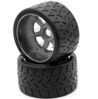 Powerhobby 1 8 Gripper 54 100 Belted Mounted Tires 17mm Chrome Wheels