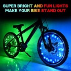 2 Tire Pack Led Bike Wheel Lights Ultra Bright Waterproof Bicycle Spoke Lights