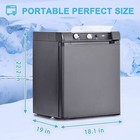 Smad 3 Way 12v 110v gas Silent Rv Refrigerator Fridge Camper Cabin Absorption