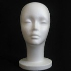 Female Styrofoam Mannequin Head Model Foam Wig Hair Glasses Display 1 Pc