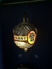 Vtg Pabst Blue Ribbon Lighted Beer Sign Spinning Sconce Bar Mancave Damage  read